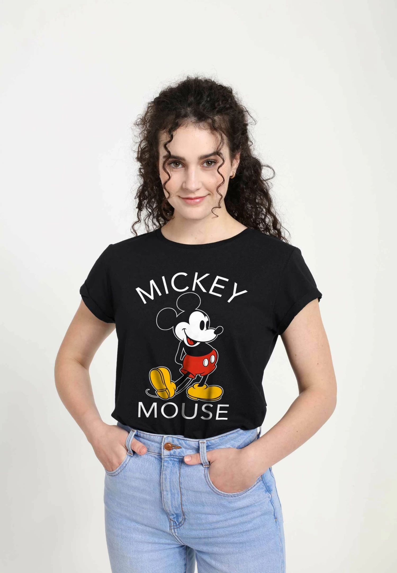 Disney Classic Mickey Mickey ClassicT-Shirt Con StampaBlack Donna T-shirt E Top H3A21D0HW-Q11 3 Disney Classic Mickey Mickey ClassicT-Shirt Con StampaBlack Donna T-shirt E Top H3A21D0HW-Q11 - immagine 3