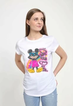 Disney Classic Mickey Airbrushed MickeyT-Shirt Con StampaWhite Donna T-shirt E Top H3A21D0A3-A11 -Disney fec33af3468d42a4866e0f14a4c0523a